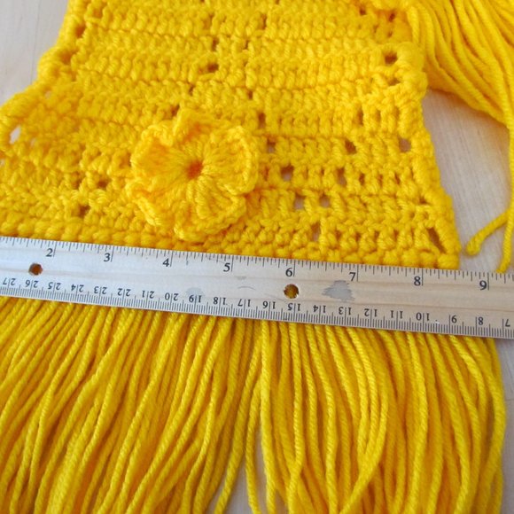 Taller de Abu handmade Yellow Scarf - Picture 8 of 9